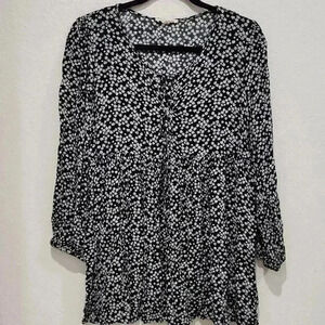 L A. HEARTS Tunic Baby Doll Blouse Size M